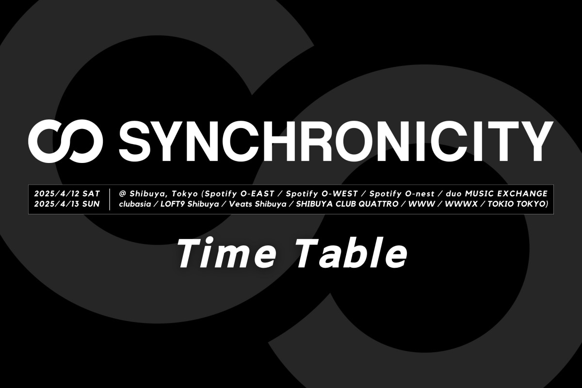 SYNCHRONICITY'25 Time Table thumbnail