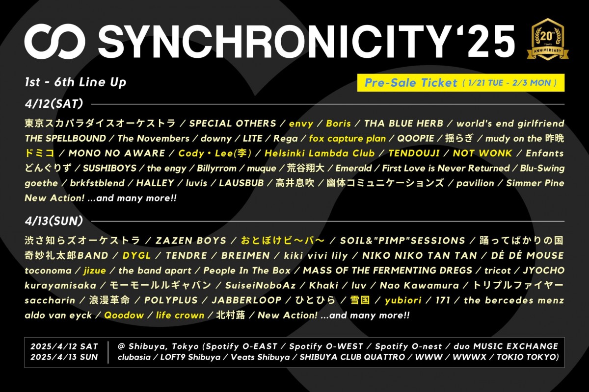 SYNCHRONICITY25 6th Line Up 3_2