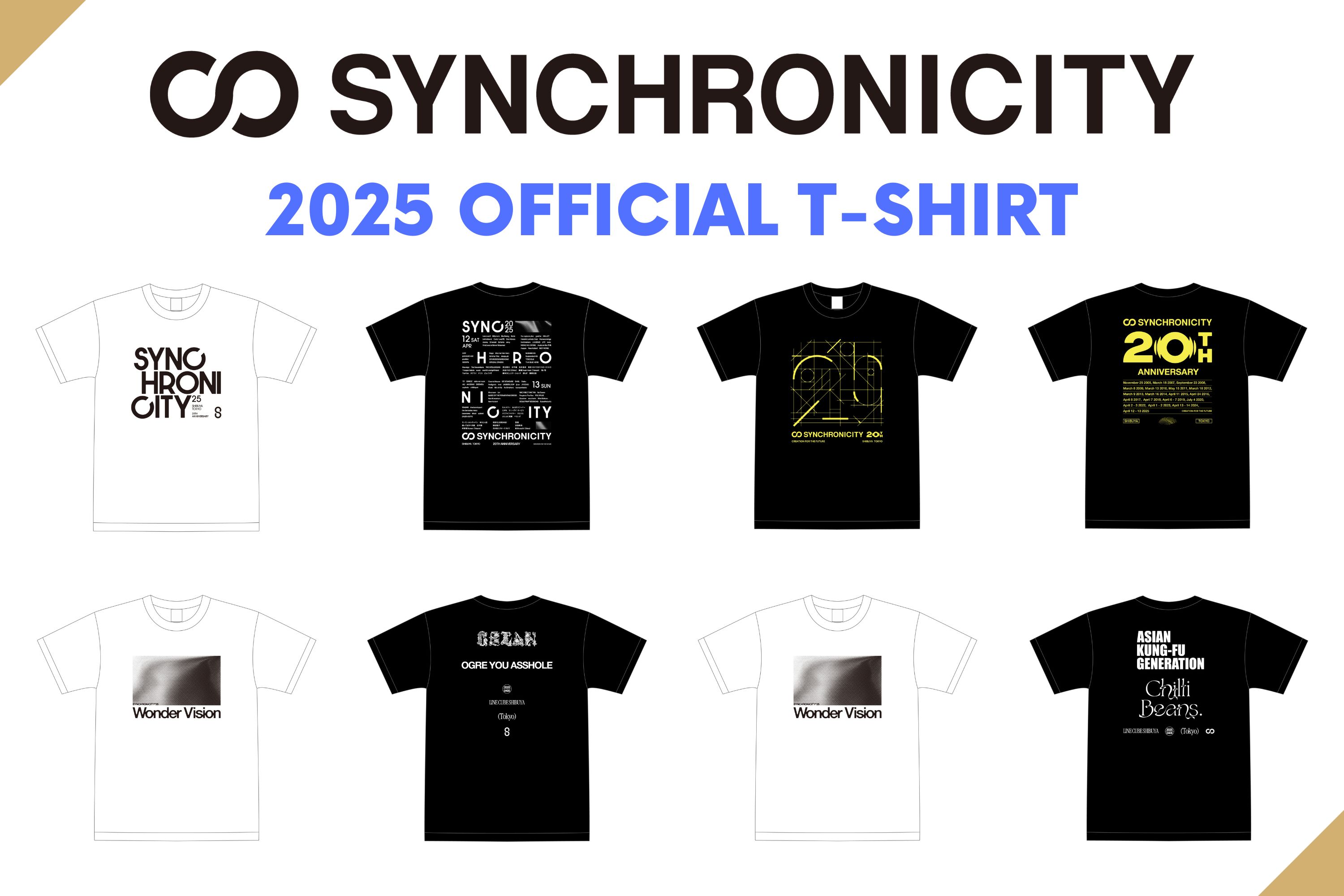 SYNCHRONICITY'25』限定オフィシャルTシャツ公開！プレオーダー