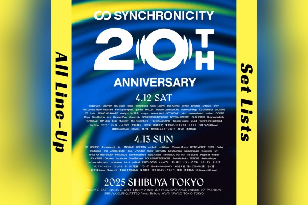 SYNCHRONICITY'25 All Line-Up Set Lists 2-2_3-2_comp
