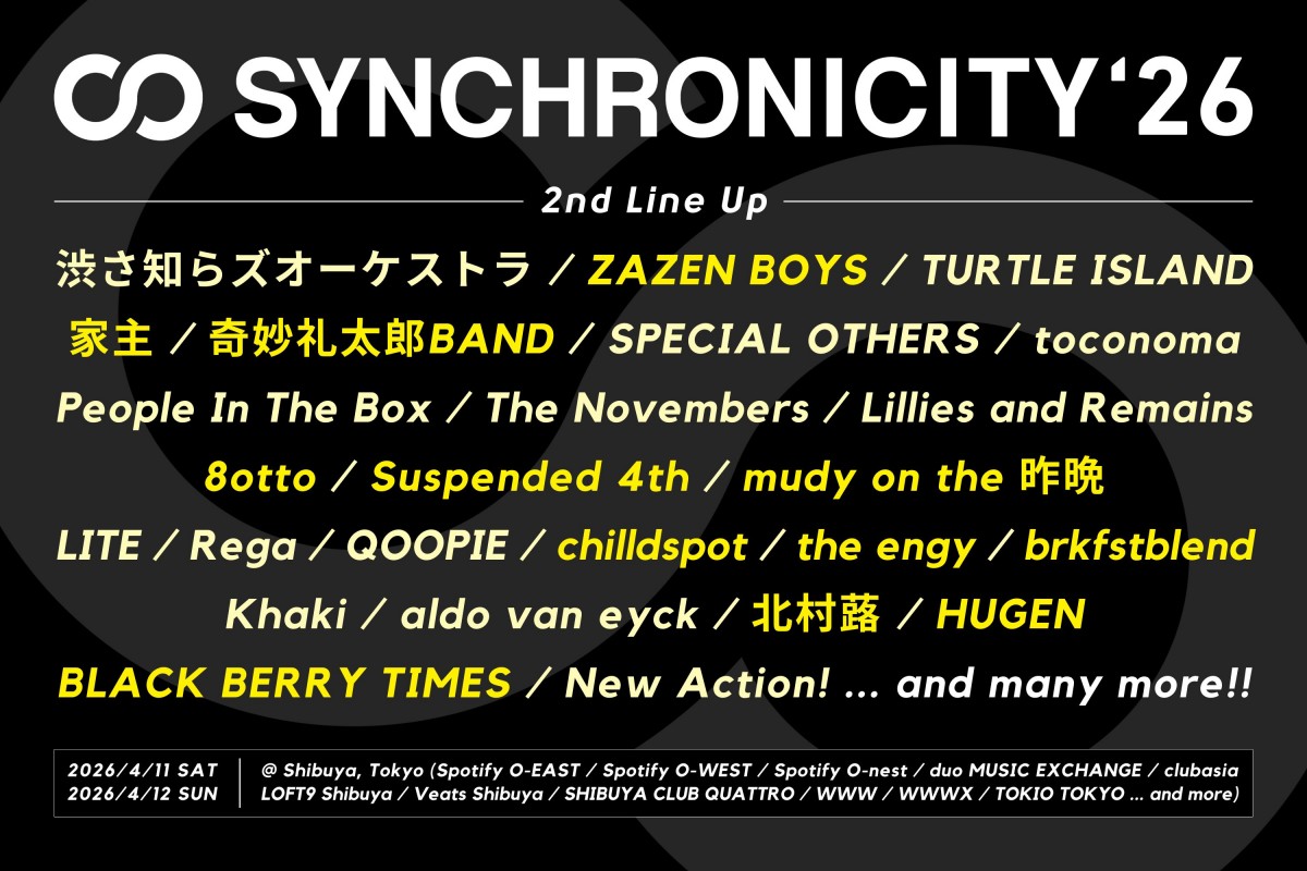 SYNCHRONICITY'26_2nd_lineup_news
