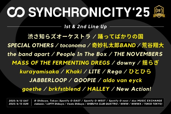 SYNCHRONICITY25 2nd Line Up 3_2