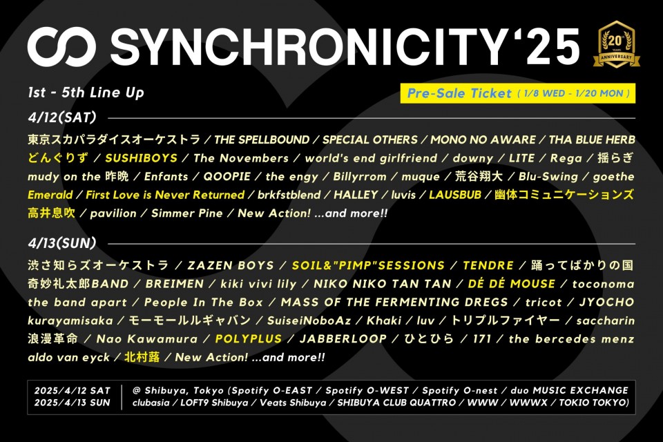 SYNCHRONICITY25 5th Line Up 3_2