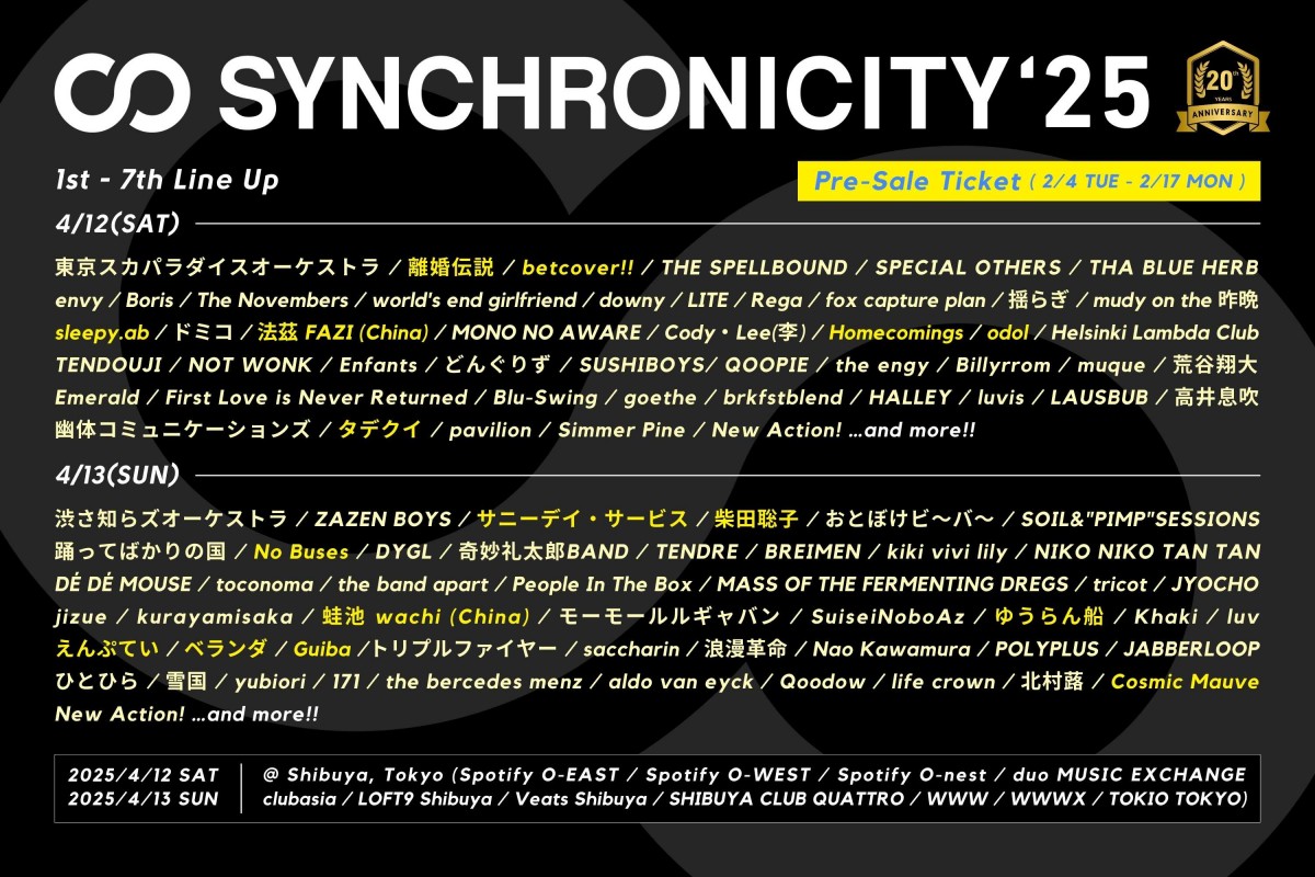 SYNCHRONICITY25 7th Line Up 3_2