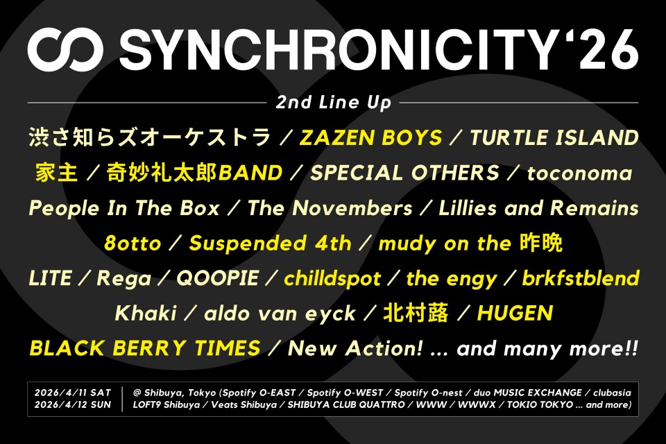 SYNCHRONICITY'26_2nd_lineup_news