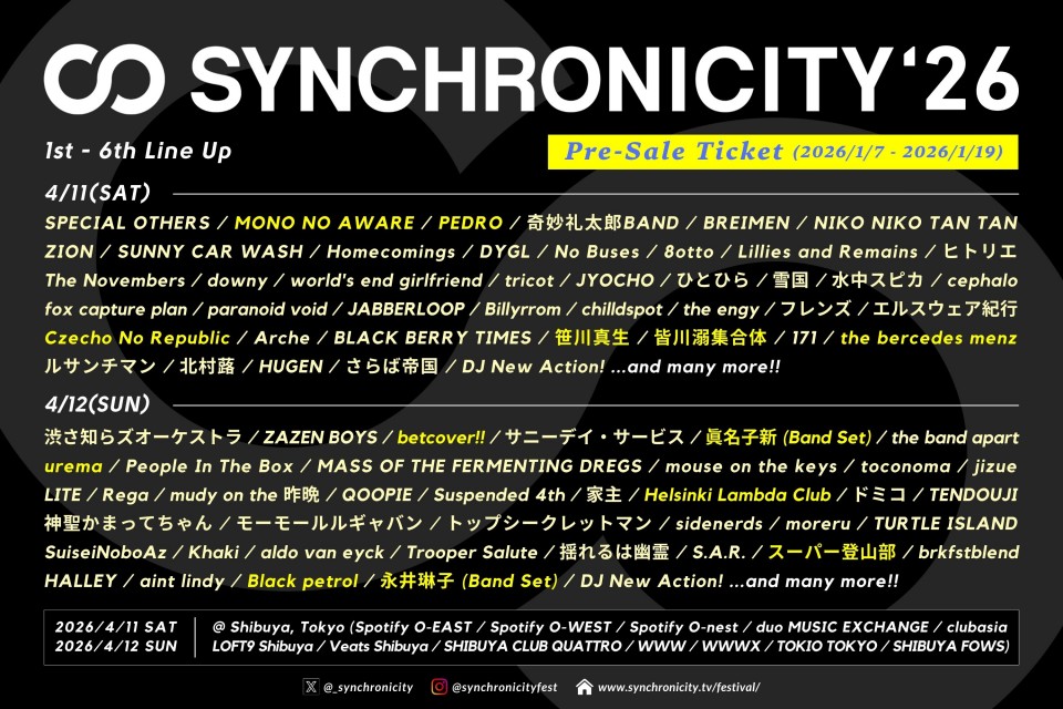 SYNCHRONICITY'26_6th_lineup_news